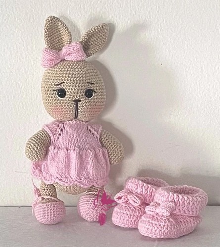 Coniglio amigurumi scarpine - amigurumi,,